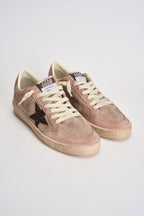 Sneakers donna Ball Star in suede rosa cipria GWF00117 F00869425819 GOLDEN GOOSE 
