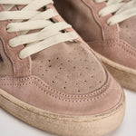 Sneakers donna Ball Star in suede rosa cipria GWF00117 F00869425819 GOLDEN GOOSE 