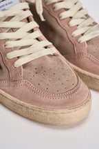 Sneakers donna Ball Star in suede rosa cipria GWF00117 F00869425819 GOLDEN GOOSE 
