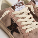 Sneakers donna Ball Star in suede rosa cipria GWF00117 F00869425819 GOLDEN GOOSE 