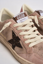 Sneakers donna Ball Star in suede rosa cipria GWF00117 F00869425819 GOLDEN GOOSE 