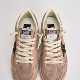 Sneakers donna Ball Star in suede rosa cipria GWF00117 F00869425819 GOLDEN GOOSE 