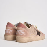 Sneakers donna Ball Star in suede rosa cipria GWF00117 F00869425819 GOLDEN GOOSE 