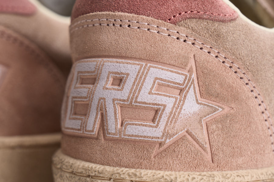 Sneakers donna Ball Star in suede rosa cipria GWF00117 F00869425819 GOLDEN GOOSE 