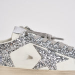 Sneakers donna Stardan glitter argento GWF00128 F00218580185 GOLDEN GOOSE 