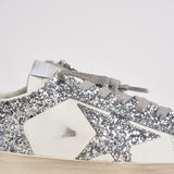 Sneakers donna Stardan glitter argento GWF00128 F00218580185 GOLDEN GOOSE 