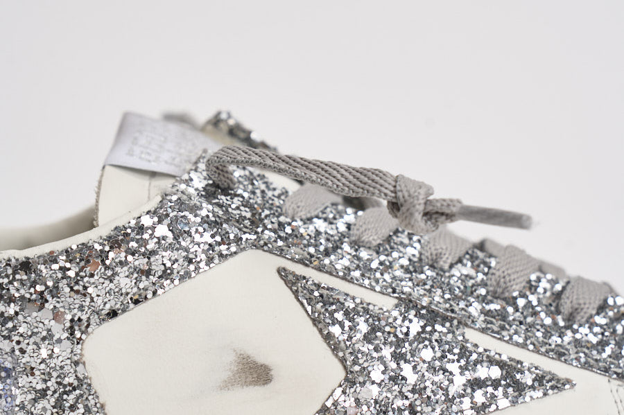Sneakers donna Stardan glitter argento GWF00128 F00218580185 GOLDEN GOOSE 