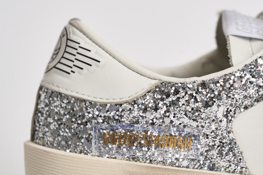 Sneakers donna Stardan glitter argento GWF00128 F00218580185 GOLDEN GOOSE 