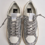 Sneakers donna Stardan glitter argento GWF00128 F00218580185 GOLDEN GOOSE 