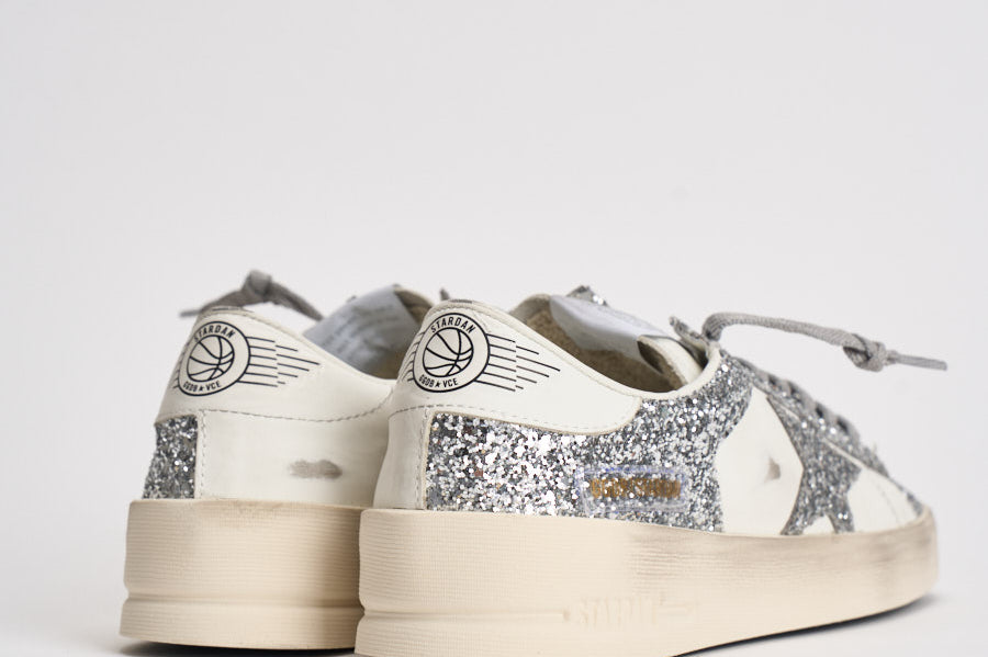 Sneakers donna Stardan glitter argento GWF00128 F00218580185 GOLDEN GOOSE 