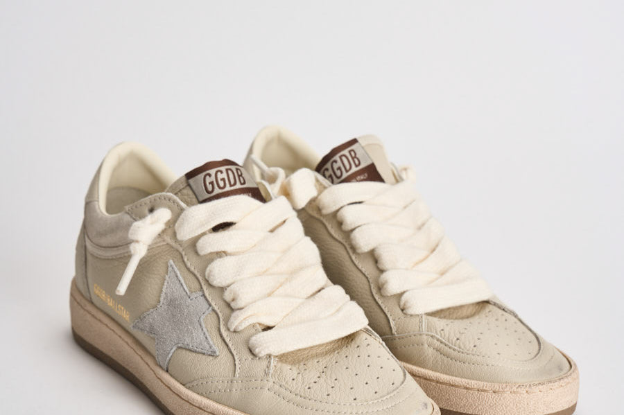 Sneakers donna ballstar beige e panna GWF00771 F00870112522 GOLDEN GOOSE 