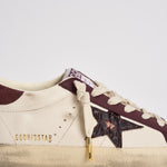 Sneakers donna Super Star bianca e bordeaux GWF01002 F00876115993 GOLDEN GOOSE 