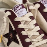 Sneakers donna Super Star bianca e bordeaux GWF01002 F00876115993 GOLDEN GOOSE 