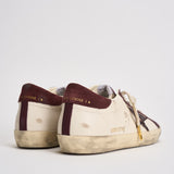 Sneakers donna Super Star bianca e bordeaux GWF01002 F00876115993 GOLDEN GOOSE 