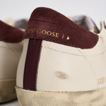 Sneakers donna Super Star bianca e bordeaux GWF01002 F00876115993 GOLDEN GOOSE 
