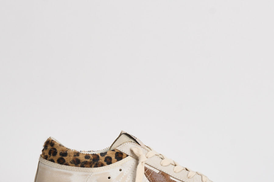 Sneakers donna Super-Star in cavallino leopardato GWF01042 F00816783260 GOLDEN GOOSE 
