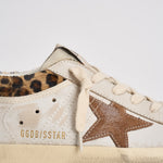 Sneakers donna Super-Star bianca e cavallino leopardato GWF01042 F00816783260 GOLDEN GOOSE 
