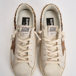 Sneakers donna Super-Star bianca e cavallino leopardato GWF01042 F00816783260 GOLDEN GOOSE 