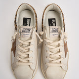 Sneakers donna Super-Star bianca e cavallino leopardato GWF01042 F00816783260 GOLDEN GOOSE 