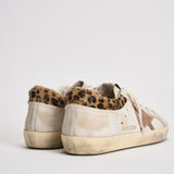 Sneakers donna Super-Star bianca e cavallino leopardato GWF01042 F00816783260 GOLDEN GOOSE 