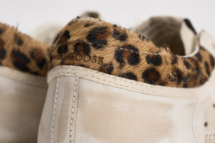 Sneakers donna Super-Star bianca e cavallino leopardato GWF01042 F00816783260 GOLDEN GOOSE 