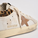 Sneakers donna Super-Star bianca e cavallino leopardato GWF01042 F00816783260 GOLDEN GOOSE 