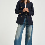 Blazer donna doppiopetto blu notte GWP00829 P00061950486 GOLDEN GOOSE 