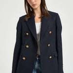 Blazer donna doppiopetto blu notte GWP00829 P00061950486 GOLDEN GOOSE 