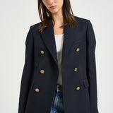 Blazer donna doppiopetto blu notte GWP00829 P00061950486 GOLDEN GOOSE 