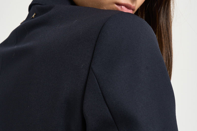 Blazer donna doppiopetto blu notte GWP00829 P00061950486 GOLDEN GOOSE 