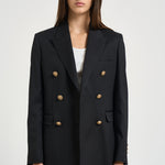 Blazer donna doppiopetto nero GWP00829 P00152190100 GOLDEN GOOSE 
