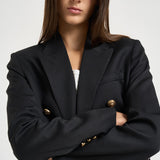 Blazer donna doppiopetto nero GWP00829 P00152190100 GOLDEN GOOSE 