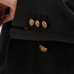 Blazer donna doppiopetto nero GWP00829 P00152190100 GOLDEN GOOSE 