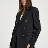 Blazer donna doppiopetto nero GWP00829 P00152190100 GOLDEN GOOSE 