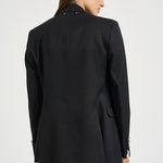 Blazer donna doppiopetto nero GWP00829 P00152190100 GOLDEN GOOSE 
