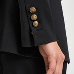 Blazer donna doppiopetto nero GWP00829 P00152190100 GOLDEN GOOSE 