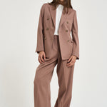 Blazer donna double breasted doppiopetto cipria GWP00829 P00258555723 GOLDEN GOOSE 