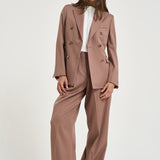 Blazer donna double breasted doppiopetto cipria GWP00829 P00258555723 GOLDEN GOOSE 