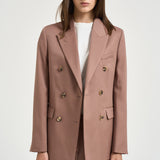Blazer donna double breasted doppiopetto cipria GWP00829 P00258555723 GOLDEN GOOSE 