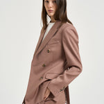 Blazer donna double breasted doppiopetto cipria GWP00829 P00258555723 GOLDEN GOOSE 