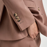 Blazer donna double breasted doppiopetto cipria GWP00829 P00258555723 GOLDEN GOOSE 