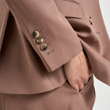 Blazer donna double breasted doppiopetto cipria GWP00829 P00258555723 GOLDEN GOOSE 