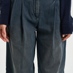 Pantalone donna journey wid leg blu GWP01203 P00265450100 GOLDEN GOOSE 