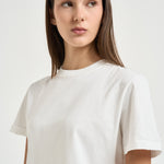 T-shirt donna regular distressed bianca GWP01220 P00063810363 GOLDEN GOOSE 