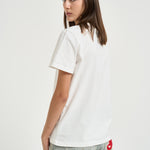 T-shirt donna regular distressed bianca GWP01220 P00063810363 GOLDEN GOOSE 