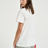 T-shirt donna regular distressed bianca GWP01220 P00063810363 GOLDEN GOOSE 