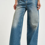 Jeans donna Melody dritto in denim blu GWP02079 P00062150100 GOLDEN GOOSE 