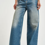 Jeans donna Melody dritto in denim blu GWP02079 P00062150100 GOLDEN GOOSE 