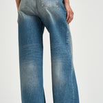 Jeans donna Melody dritto in denim blu GWP02079 P00062150100 GOLDEN GOOSE 