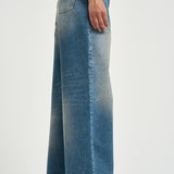 Jeans donna Melody dritto in denim blu GWP02079 P00062150100 GOLDEN GOOSE 